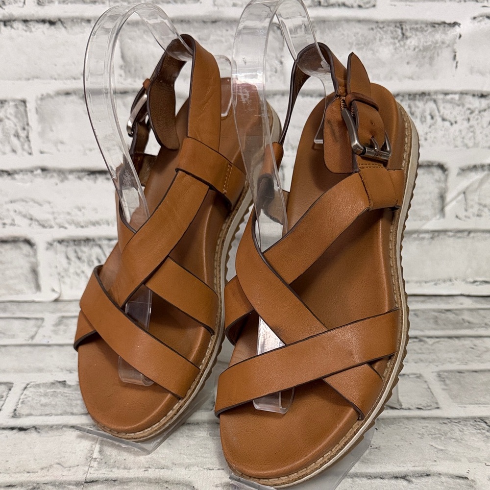 Sofft Fairbrook Leather Sporty Sandals-Size 7